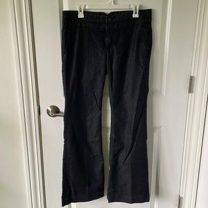 Banana republic flare leg black pants size 10.